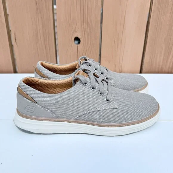 Skechers Men’s Classic Fit Air-Cooled Lace Up Casual Oxford Shoes Size 8 - Picture 4 of 9